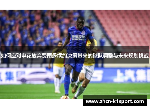 如何应对申花放弃费南多续约决策带来的球队调整与未来规划挑战